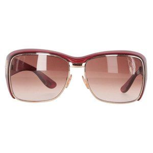 Tom Ford KELLAN Sunglasses Plastic TF 90  Gold T Logo Burgundy Brown Red